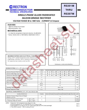 RS201M datasheet  