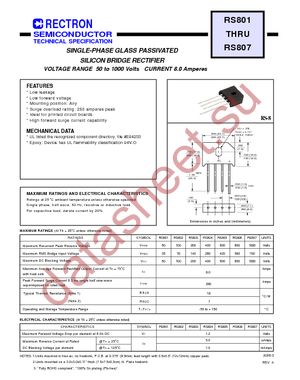 RS806 datasheet  