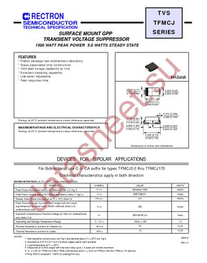 TFMCJ10CA-W datasheet  