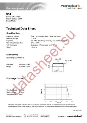 364 datasheet  