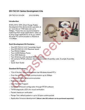 DR-TXC101-315-DK datasheet  