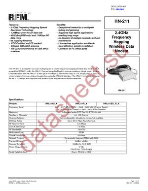 HN-211UX datasheet  