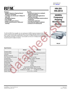 HN-291 datasheet  