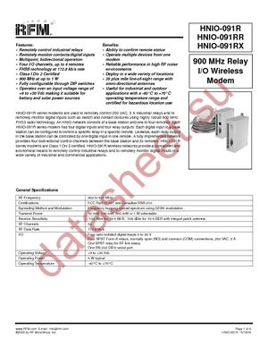 HNIO-091R datasheet  