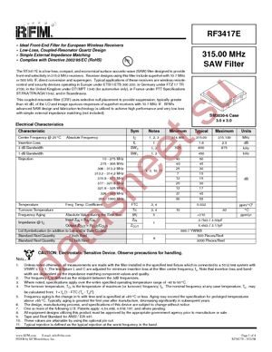 RF3417E datasheet  