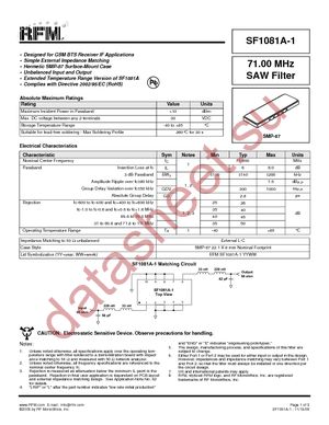 SF1081A-1 datasheet  