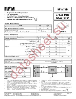 SF1174B datasheet  