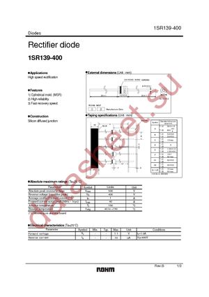 1SR139-400T-32 datasheet  
