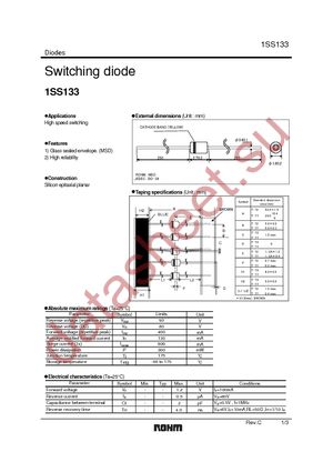 1SS133T-77 datasheet  