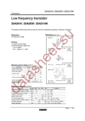 2SA2030FST2L datasheet  