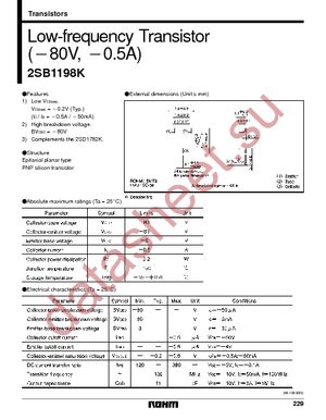 2SB1198KT146R datasheet  