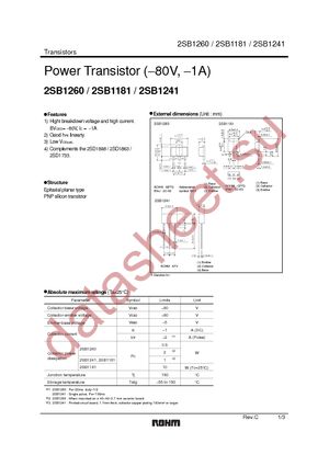 2SB1260T100Q datasheet  