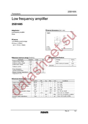 2SB1695TL datasheet  