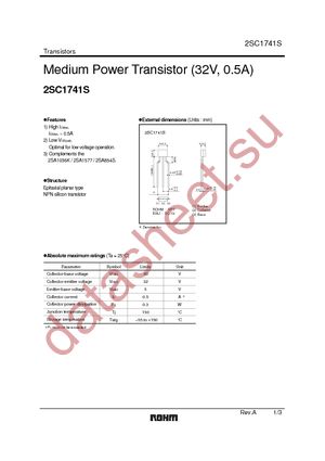 2SC1741ASTPQ datasheet  