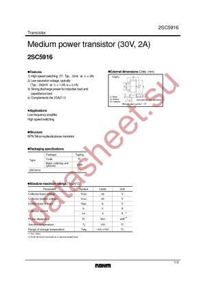 2SC5916TLQ datasheet  