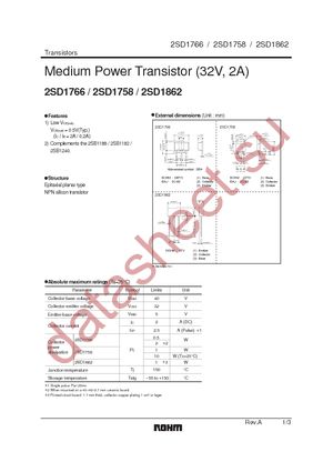 2SD1758TLR datasheet  