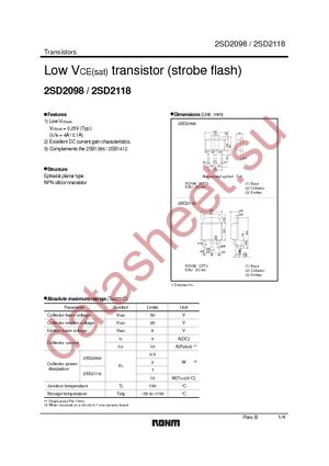 2SD2097TV2R datasheet  