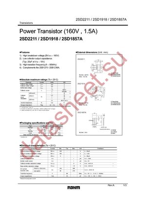 2SD2211T100R datasheet  