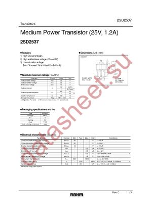 2SD2537T100V datasheet  