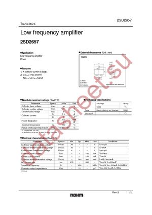 2SD2657TL datasheet  