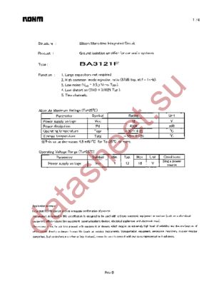 BA3121F-E2 datasheet  