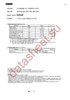 BA4558 datasheet  