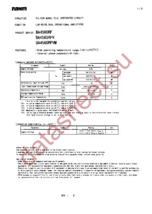 BA4560RF-E2 datasheet  