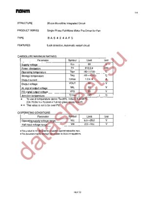 BA6424AFS-E2 datasheet  