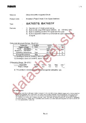 BA7657F-E2 datasheet  