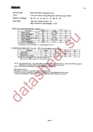 BAJ0BC0WFP-E2 datasheet  