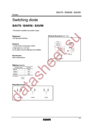 BAV70T116 datasheet  