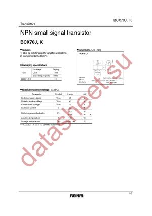 BCX70JT116 datasheet  