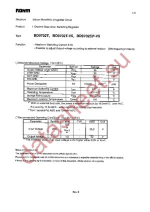 BD9702T datasheet  