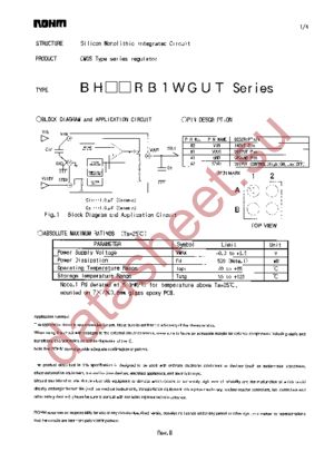 BH15RB1WGUT-E2 datasheet  