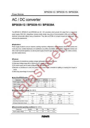 BP5039-12 datasheet  