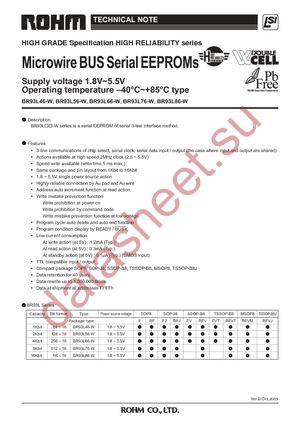 BR93L46FJ-WE2 datasheet  