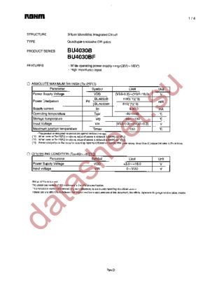 BU4030BF-E2 datasheet  