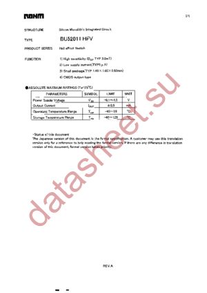 BU52011HFV-TR datasheet  