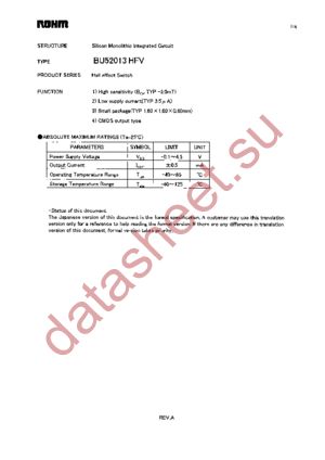 BU52013HFV-TR datasheet  
