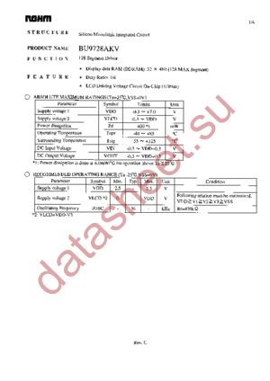 BU9728AKV-E2 datasheet  