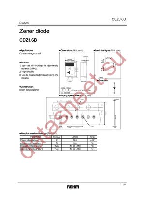 CDZT2R3.6B datasheet  