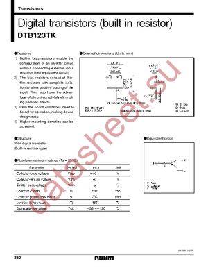 DTB123TKT146 datasheet  