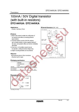 DTC144VKAT146 datasheet  