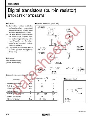 DTD123TKT146 datasheet  
