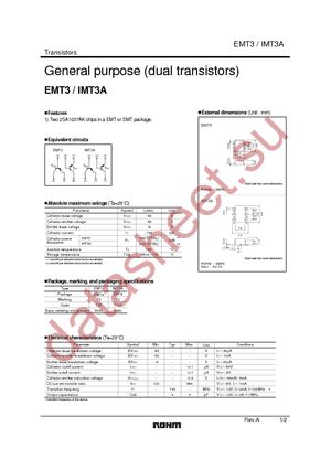 EMT3T2R datasheet  