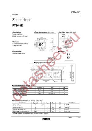 FTZ6.8ET148 datasheet  