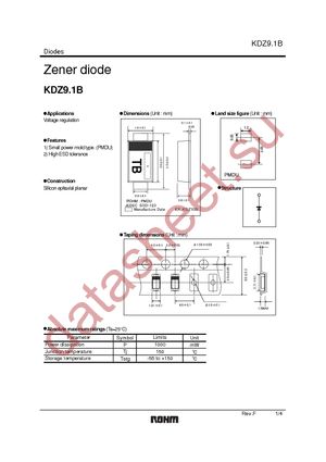 KDZTR9.1B datasheet  