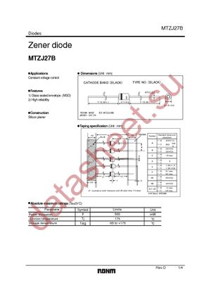 MTZJT-7727B datasheet  