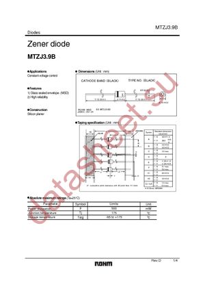 MTZJT-773.9B datasheet  