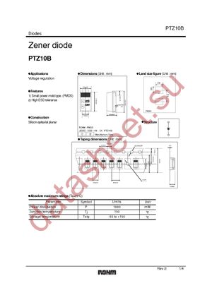 PTZTE2510B datasheet  